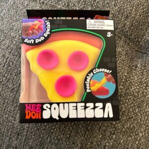 Nee Doh Squeezza Pizza Slice Orange Crust NIB